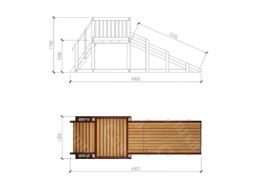 Зимняя горка wood-1